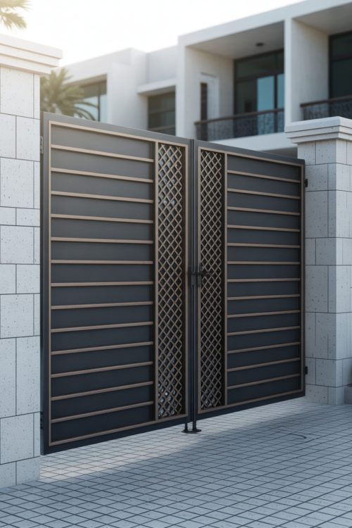 elegant-modern-metal-gate-residential-property